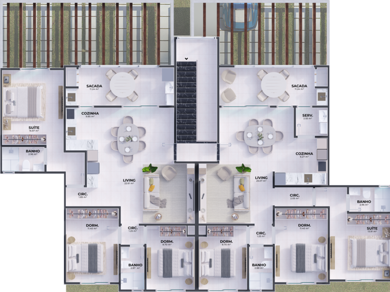 Tipo B | Apartamento Brisa